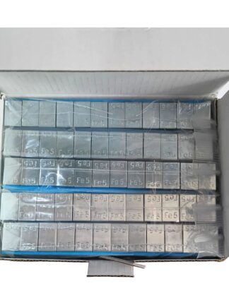Lastik balans ağırlığı galv. çelik 5x12gr geniş bant yapıştırma 6kg/pk