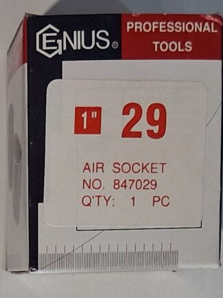 Darbeli kısa lokma 1"- 29mm boy=59mm Genius Tayvan, 1 inç altıköşe